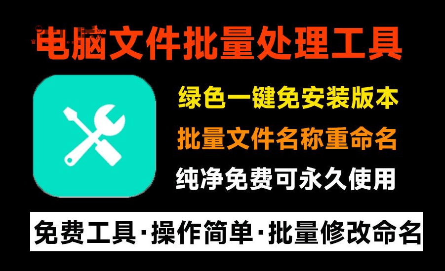 1000个文件重命名，1秒完成！批量文件重命名软件，支持图片视频文件批量命名，纯免费绿色免安装版-问小徐资源库