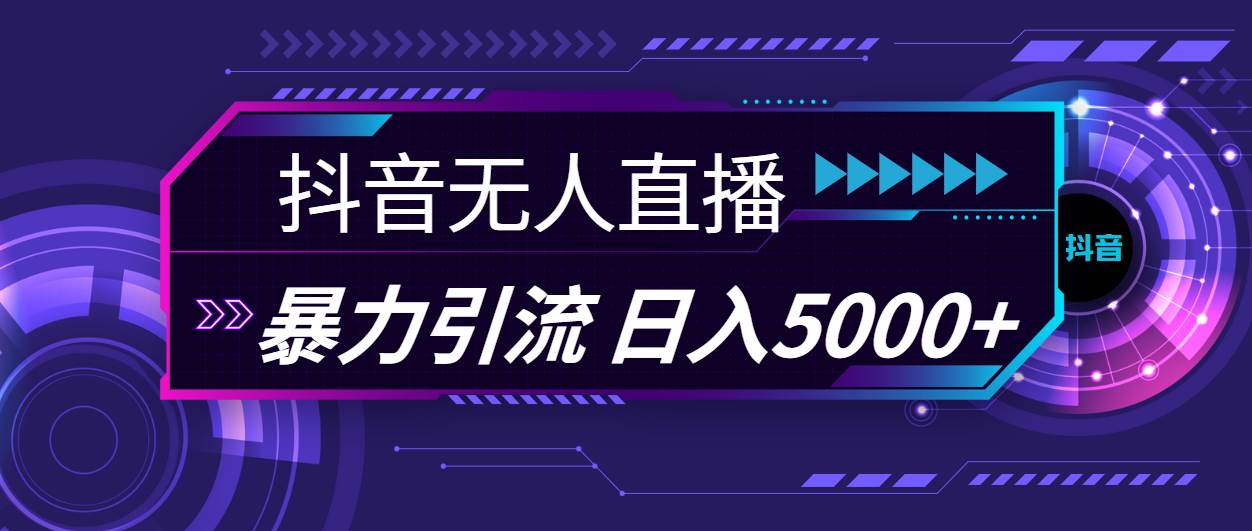 （11709期）抖音无人直播，暴利引流，日入5000+-问小徐资源库