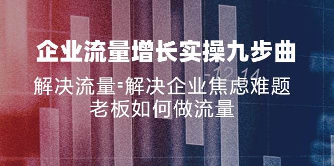 （11822期）企业流量增长实战九步曲，解决流量=解决企业焦虑难题，老板如何做流量-问小徐资源库