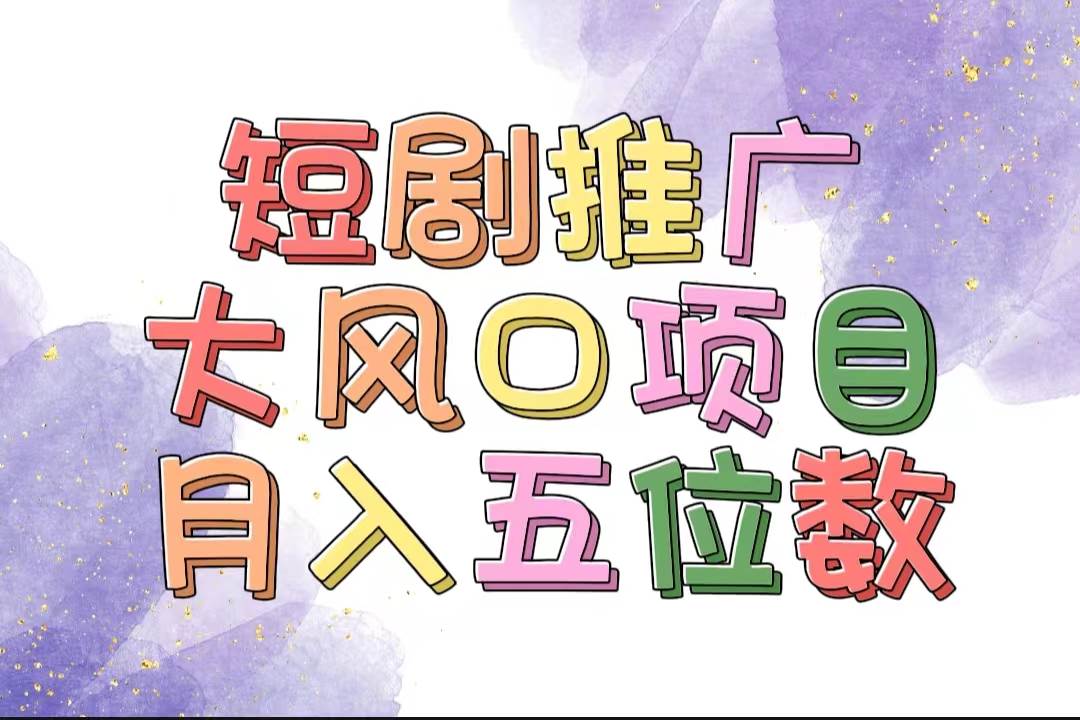 （11879期）拥有睡眠收益的短剧推广大风口项目，十分钟学会，多赛道选择，月入五位数-问小徐资源库