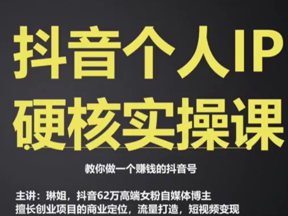 琳姐-抖音个人IP创富系统实战课2023年-问小徐资源库