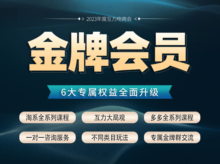 互力电商金牌会员-淘宝全部课程+拼多多全部课程2024年8月(价值4800元)-问小徐资源库