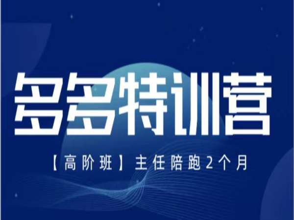 纪主任-多多特训营2024年7月(价值5288元)-问小徐资源库