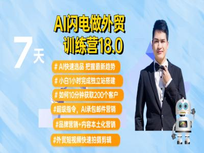 大卫·AI闪电做外贸训练营合集12月1日更新19.0实战(价值4999元)-问小徐资源库