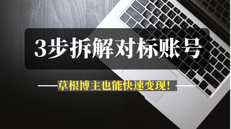 新⼿必看！3步拆解对标账号，草根博主也能快速变现！-问小徐资源库