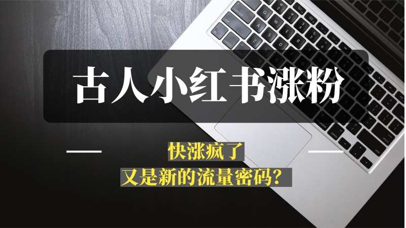 这两天古人入驻小红书涨粉快涨疯了，又是新的流量密码？-问小徐资源库