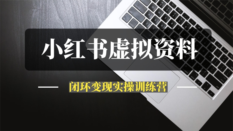 小红书虚拟资料赛道变现实操训练营，带你跑通小红书虚拟资料的变现闭环-问小徐资源库